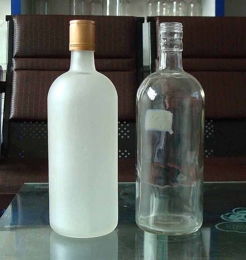 酒瓶-蒙砂玻璃瓶